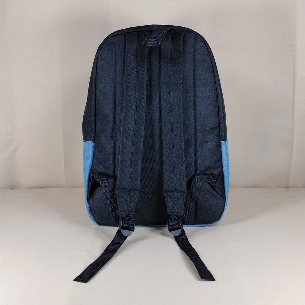 Stylish Blue Black School College Casual Every Day Utility Unisex Backpack